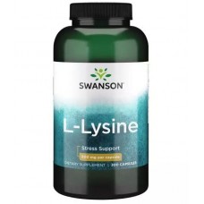Swanson uztura bagātinātājs L-Lizīns (L-Lysine) 500mg, 300 kaps.